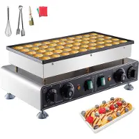 Vevor Mini-crêpières hollandaises antiadhésives en acier inoxydable
