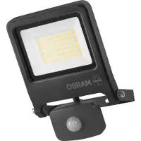 Osram ENDURA FLOOD PC Projecteur LED 30W avec capteur, 3000K blanc chaud, 3000 lumens, IP44 projecteur détecteur de mouvement 9m, contrôle du temps 5s-10min