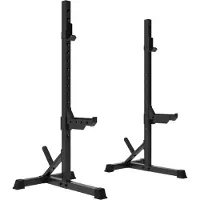 Tunturi SS60 Supports d'haltères – Support de squat pour longues barres – Homegym jusqu'à 200 kg de charge – Réglable en hauteur – Rack d'haltères