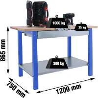 Simonwork (bancos De Trabajo) Établi Bt6 Pro Box 865x1200x750 Mm
