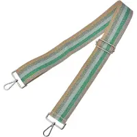 Clayre & Eef Lanière pour sac 5x140 cm Beige Vert Synthétique