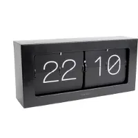 Karlsson - Horloge murale/de bureau Boxed Flip XL - Noir