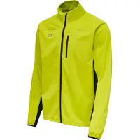 Newline Veste de sport jaune citron / gris clair / noir