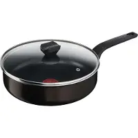 Tefal Sauteuse anti-adhésive 24cm + couvercle - - B5543202 - easy cook & clean