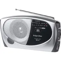 Krüger&Matz URZ2038 Radio portable AM/FM, PR-111, argent