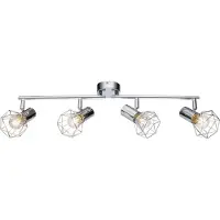 Globo Plafonnier Séjour Couloir Plafonnier 4 feux 54802-4