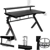 Huzaro Hero 5.0 Gaming Desk Argenté