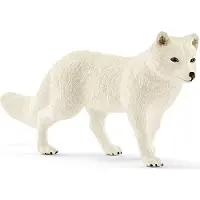 Schleich Wild Life Renard polaire, Renard polaire, Prédateur, Animal sauvage, Figurine, 3.7 cm, 14805