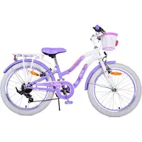 Volare Lovely vélo enfant - Filles - 20 pouces - Violet - 7 vitesses