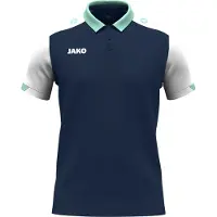 Jako Polo Uni Dynamic - 6370, Couleur:marine/blanc/minze, Taille:M
