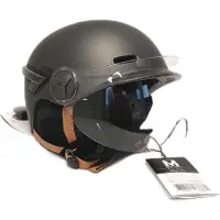 CASR Casque Casque de protection Mobilité urbaine Glow avec clignotants LED Visière amovible Gris Sécurité