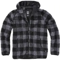 Brandit Veste en polaire gris / noir