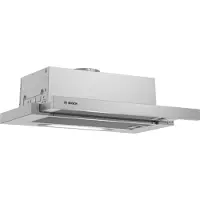 Bosch Serie 4 DFT63AC50 cooker hood Semi built-in (pull out) Silver 360 m3/h
