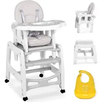 Ricokids Chaise d'alimentation 5in1 Sinco gris
