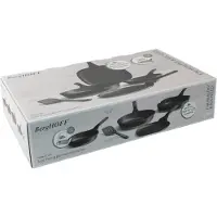 Berghoff Lot de 4 poêles antiadhésives avec spatule - - 3950601 - leo - stone+