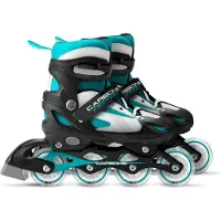 Stamp Carbone inline-skates semi-softboot réglable noir taille 34-37
