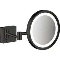 Hansgrohe AddStoris Miroir de rasage avec éclairage LED noir mat, 1 pièce.
