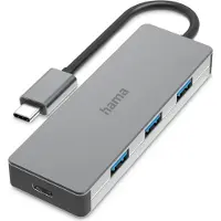 Hama - Hub - 3 x USB 3.2 Gen 2 + 1 x USB-C 3.1 Gen 2 - Desktop