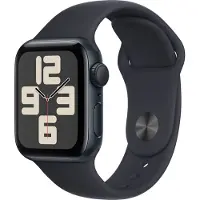 Apple WEA Watch SE 2022 40mm Aluminiumgehäuse Space Grau, Sportarmband Mitternacht