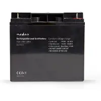 Nedis Batterie plomb-acide rechargeable | Plomb-acide | Rechargeable | 12 V | 17000 mAh