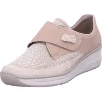 Rieker Chaussures pour femmes, chaussures basses, mocassins, couleur beige, style décontracté