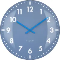 Nextime - 3298BL - Horloge Murale - 50cm - noir - Duomo 50
