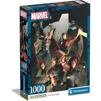 Clementoni Puzzle CLE 1000 Compact Marvel Les Vengeurs 39809