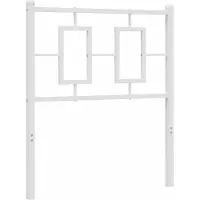 vidaXL Tête de lit de rechange en métal blanc 75 cm