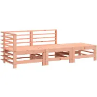 vidaXL Ensemble salon de jardin 3 pièces bois massif douglas
