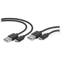 Speedlink SL-450104-BK USB 2.0 A/ Micro USB 2.0 A Kabel-Set STREAM 2x 3,0 m schwarz