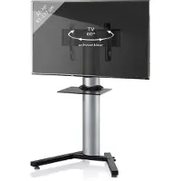 VCM - Support Meuble Télévision Alu Stadino Mini ZW H. 125 x B. 90 x T. 72 cm