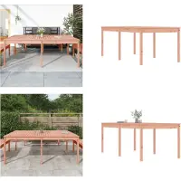 vidaXL Table de jardin 203,5x100x76 cm Bois massif Douglas - Table de jardin - Tables de jardin - Table d'extérieur - Table de terrasse