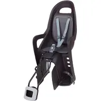 Polisport Move Groovy Maxi FF 29 Siège arrière pour vélo - Montage sur le cadre - Noir/Gris foncé