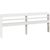 vidaXL Tête de lit avec étagères Blanc 180 cm Pin massif