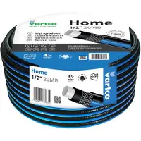 Vartco tuyau d'eau à 4 couches Tuyau d'arrosage de jardin Tuyau flexible en polyester tressé croisé résistant aux UV 25 Bar 1/2" 20m