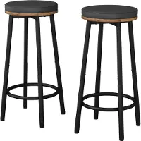 Vicco Tabouret de bar Edmonton Chêne rustique 31.5x64cm 2 pièces, Model 49415
