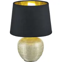 RL LIVE YOUR LIGHT Lampe de table Luxor 26 cm doré avec noir