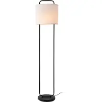 Lux.pro Lampadaire 'Mel_y' 1 x E27 noir/blanc