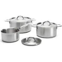 De Buyer Alchimy 3601.06 Ensemble de casseroles 3 pièces avec couvercle