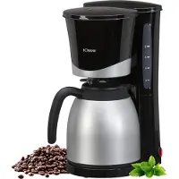 Bomann Cafetière avec thermos | pour 8-10 tasses de café | Cafetière filtre | 1 litre | Cafetière filtre | KA 168 noir