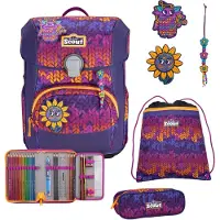 Scout sac d'école Superflash Neo Set 4 pièces Fantasy pourpre