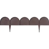 Prosperplast Lawn Border 10x10x0.09 Cm 20 Units Marron