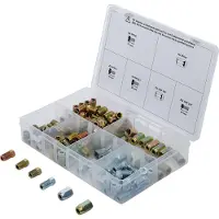 Bgs Assortiment d'écrous et de vis pour conduites de frein 135 pcs. - 70341