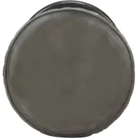 vidaXL Tabouret de bar gris cuir véritable