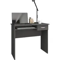 VCM Bureau en bois Ordinateur Table Clavier Extrait Tiroir Bureau Table Arusa
