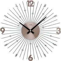 AMS Horloge murale moderne 39 x 39 x 5 cm - Modèle : 9654
