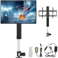Vevor Support TV pour téléviseurs LCD LED 30-50 pouces, Support TV automatique, Ascenseur pour téléviseur, Support TV Lift 97,4 à 167,4 cm, Réglable en hauteur & stable Max. 60 kg