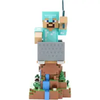 Paladone Minecraft Steve In Diamond Armour Cable Guys Controller Holder And Phone Stand 22 Cm Multicolore