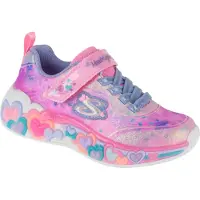 SKECHERS WIP 302696L-LPMT in LIGHT PINK SPARKLE MESH color size 30