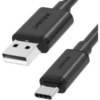 UNITEK Câble C14069BK, USB, 3 mètres, connecteur USB-A vers USB-C